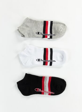 CALZINI CORTI DA SNEAKERS 3 PAIA, WW001 WHTGREYBLK, small