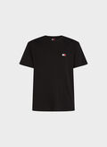 T-SHIRT CON LOGO TOMMY, BDS BLK, thumb