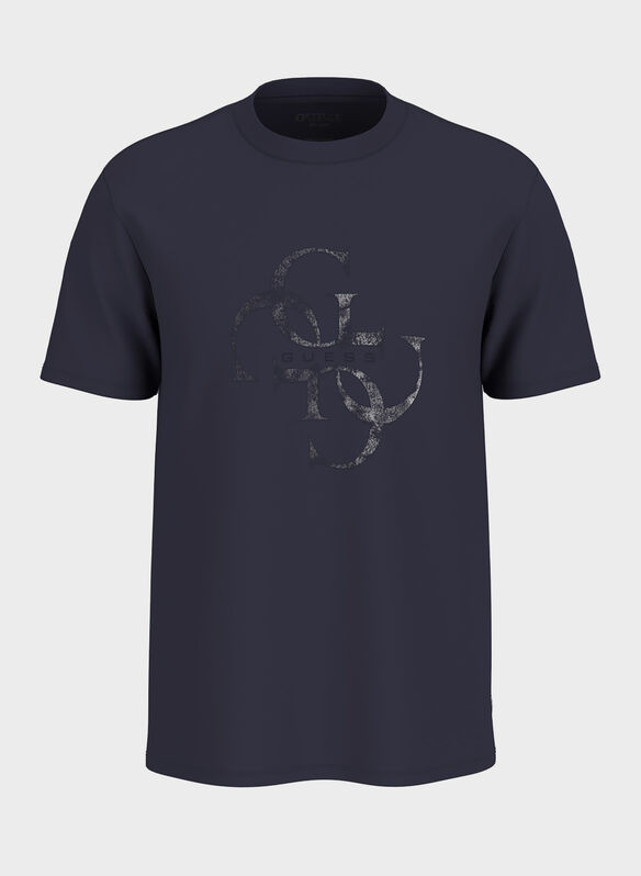 T-SHIRT CON LOGO STAMPATO, G7V2 NVY, medium