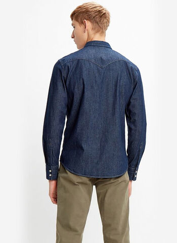 CAMICIA JEANS WESTERN BARSTOW, 0041 STONE, small