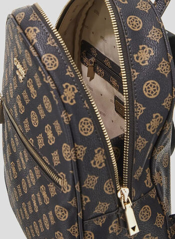 ZAINO VIKKY 4G LOGO PEONY, BRO BROWN, small