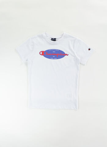 T-SHIRT GRAPHIC LOGO RAGAZZO, WW001 WHT, small