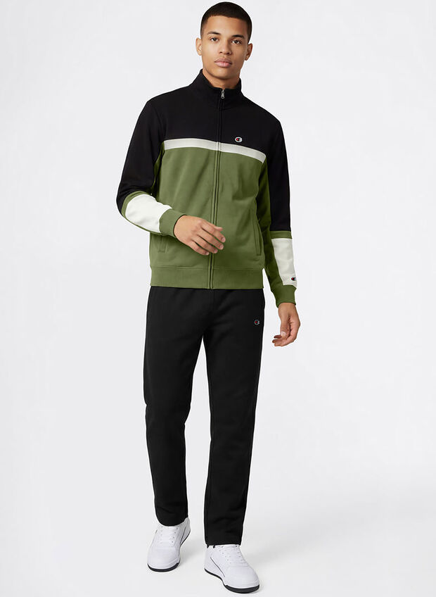 TUTA LEGGERA FULL ZIP, GS156 OLIVEBLK, large