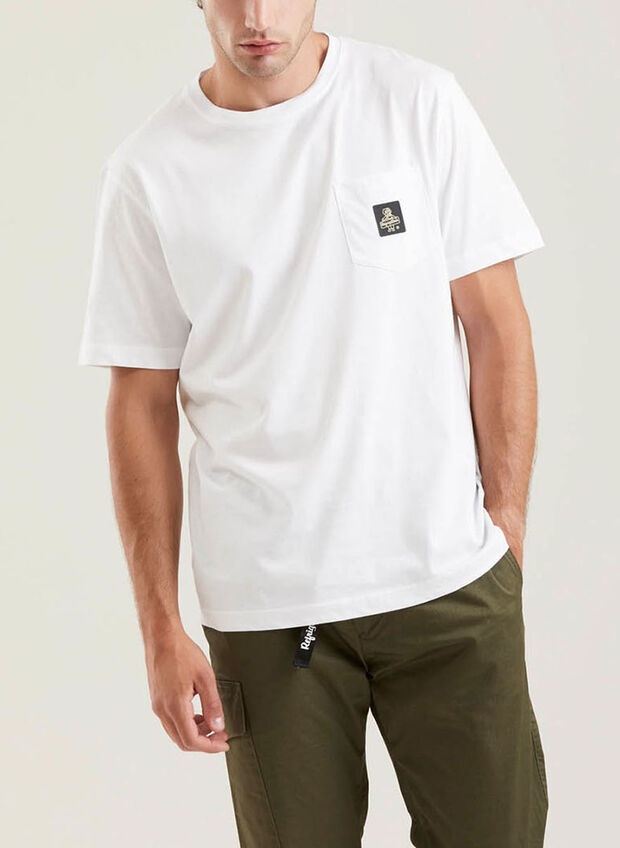 T-SHIRT PIERCE TASCHINO, A00010 WHT, large