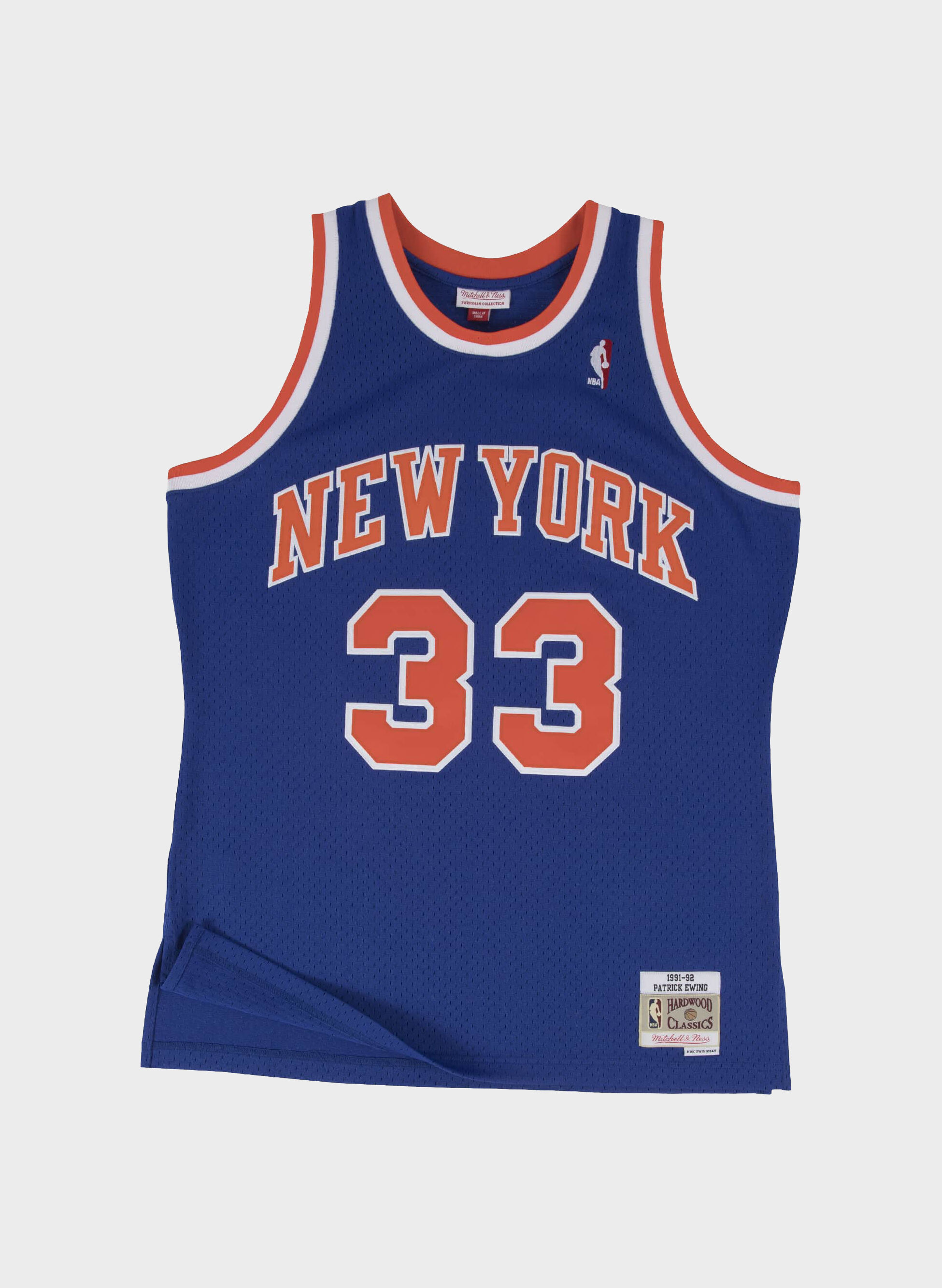 CANOTTA SWINGMAN JERSEY NEW YORK KNICKS ROAD 1991-92 PATRICK EWING