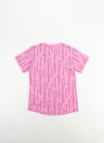T-SHIRT ALL OVER RAGAZZA, PL041PINK, small