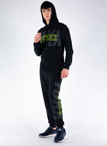 FELPA CAPPUCCIO CHIUSO LOGO, NERO, small