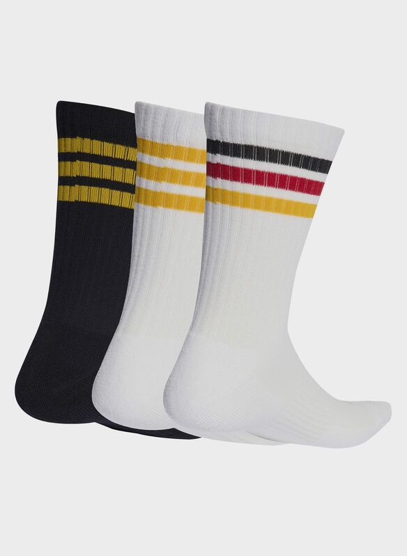 CALZA 3 PAIA CREW 3 STRISCE, - WHTBLK, medium