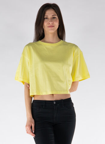 T-SHIRT MIRAM CROP, 683XXX YELLOW, small