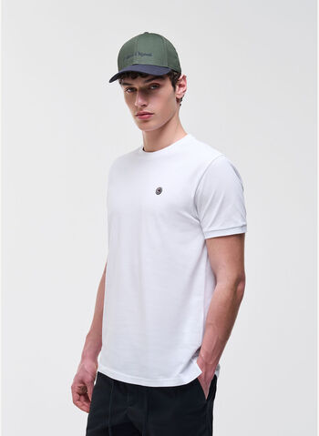T-SHIRT IN PIQU&Eacute; DI COTONE, 01 WHT, small