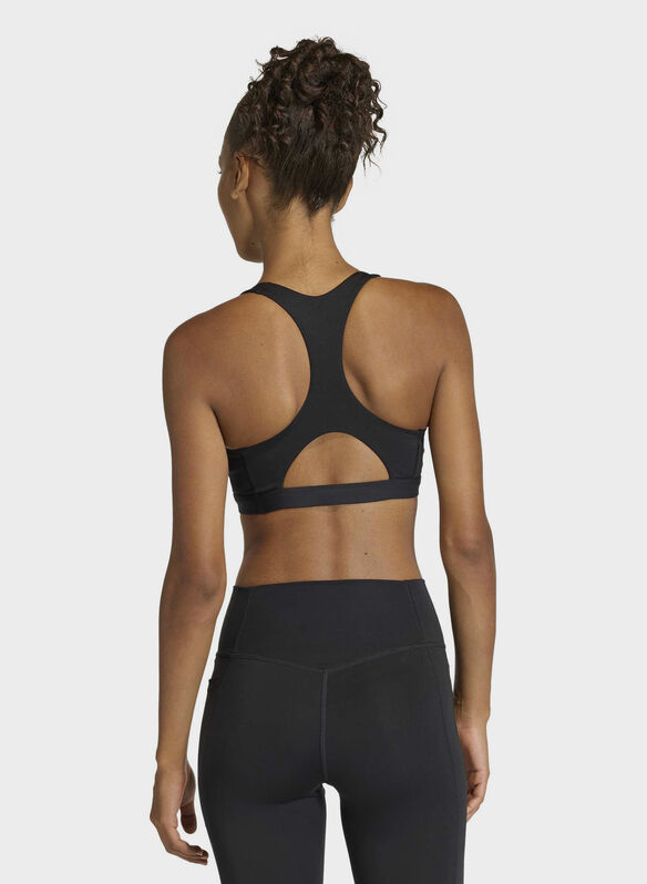 BRA OPTIME ESSENTIAL MEDIUM SUPPORT, - BLK, medium