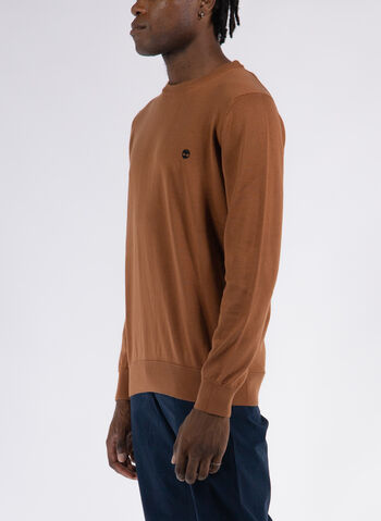 MAGLIONE GIROCOLLO IN COTONE, K43 BISCOTTO, small