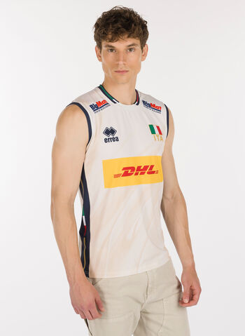 MAGLIA ITALIA VOLLEY UNISEX, - WHT, small
