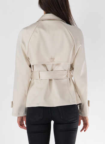 TRENCH CROPPED IN RASO, G1E0 CREMA, small
