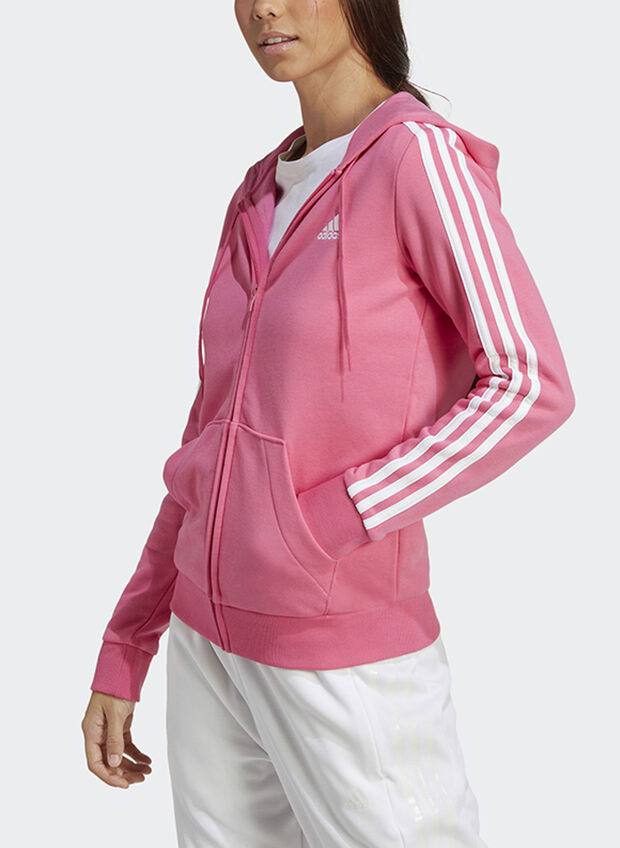 FELPA 3 STRIPES ESSENTIALS, FUXIA, large