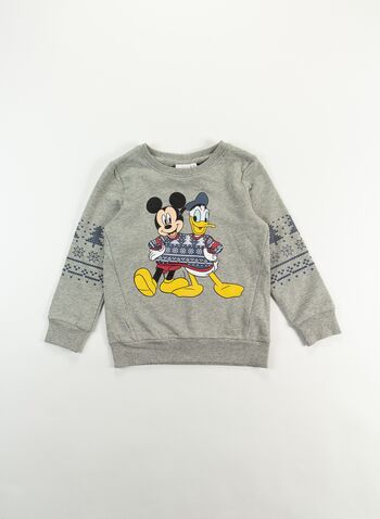 FELPA GIROCOLLO CHRISTMAS MICKEY BAMBINO, GREY MEL, small