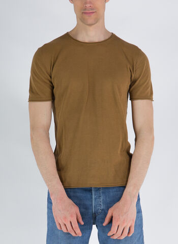 T-SHIRT IN MAGLIA, 0247 TABACCO, small