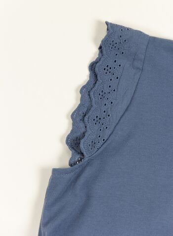 T-SHIRT SMANICATA FALOTTE RAGAZZA, INDIGO, small