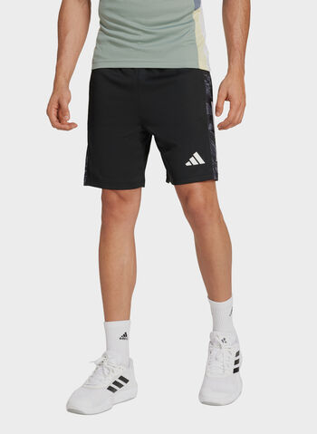 SHORT 7INCH ESSENTIALS CAMO 3-STRIPES, BLK, small