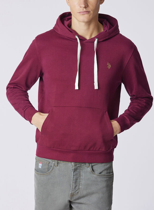 FELPA HOODIE, 159 BORDEAUX, medium