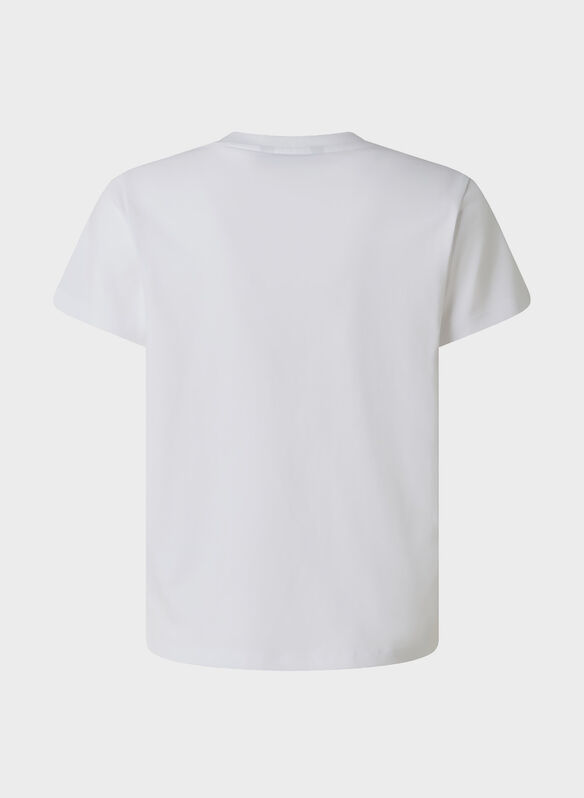 T-SHIRT LOGO LIQUID RAGAZZO, - WHT, medium
