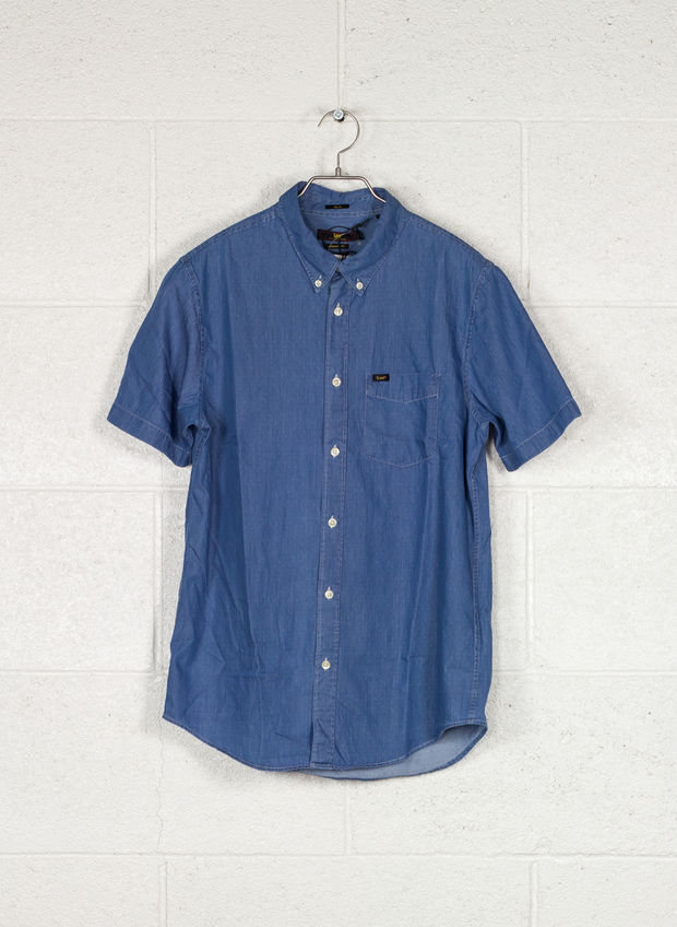 CAMICIA BUTTON DOWN SHORTSLEEVE, , large