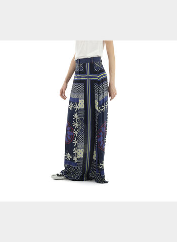 GONNA ZUL LUNGA FANTASIA INSERTO JEANS , 5001NVY, small