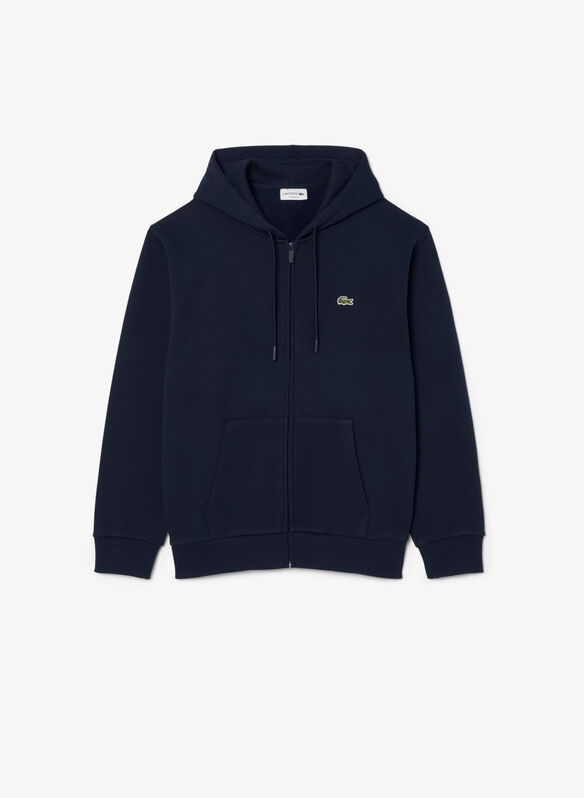 FELPA FULL ZIP MICRO LOGO, 166 NVY, medium