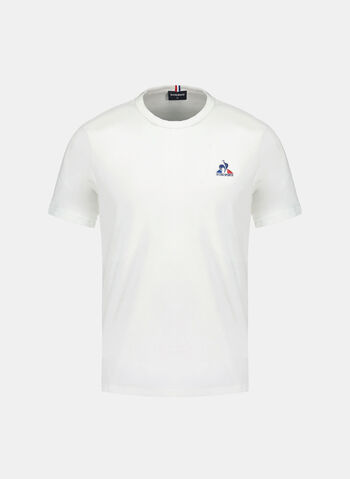 T-SHIRT GIROCOLLO ESS, WHT, small