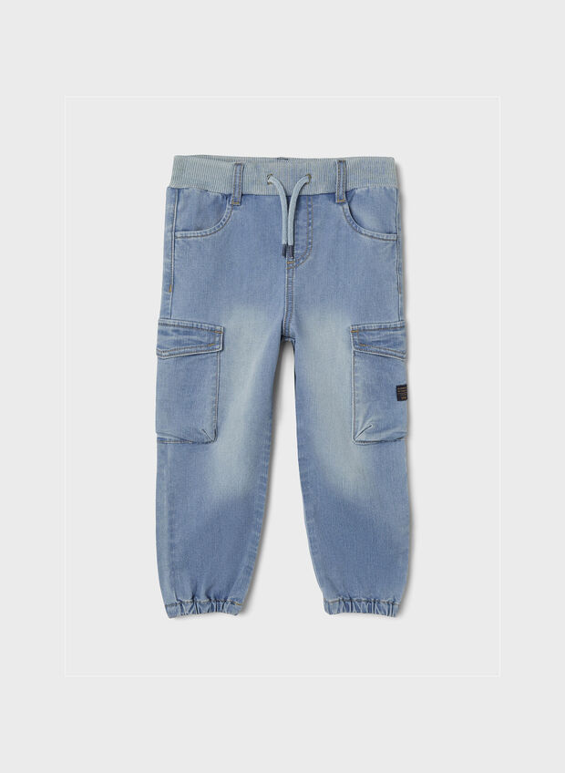 JEANS BEN CARGO BAMBINO, MEDIUM BLUE DENIM, large