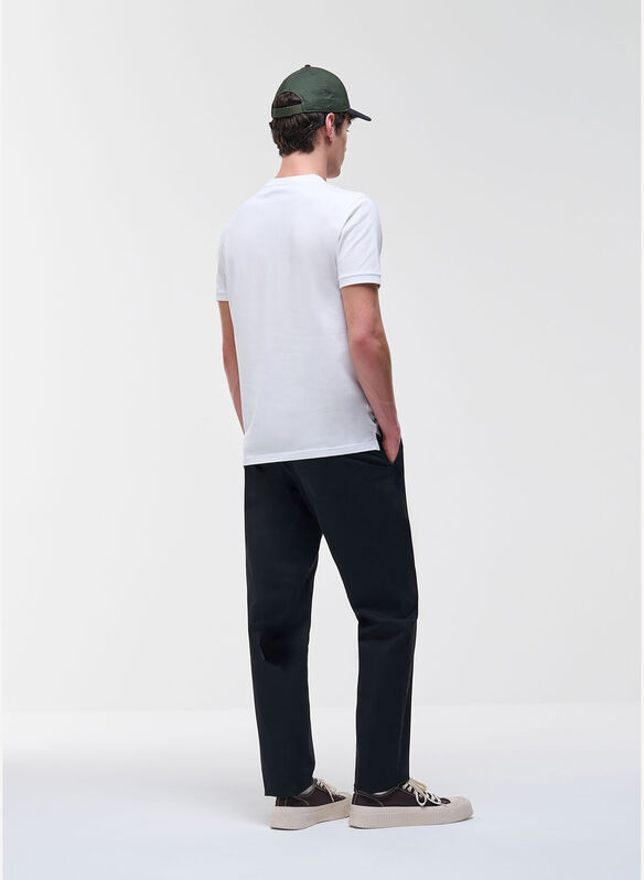 T-SHIRT IN PIQU&Eacute; DI COTONE, 01 WHT, medium