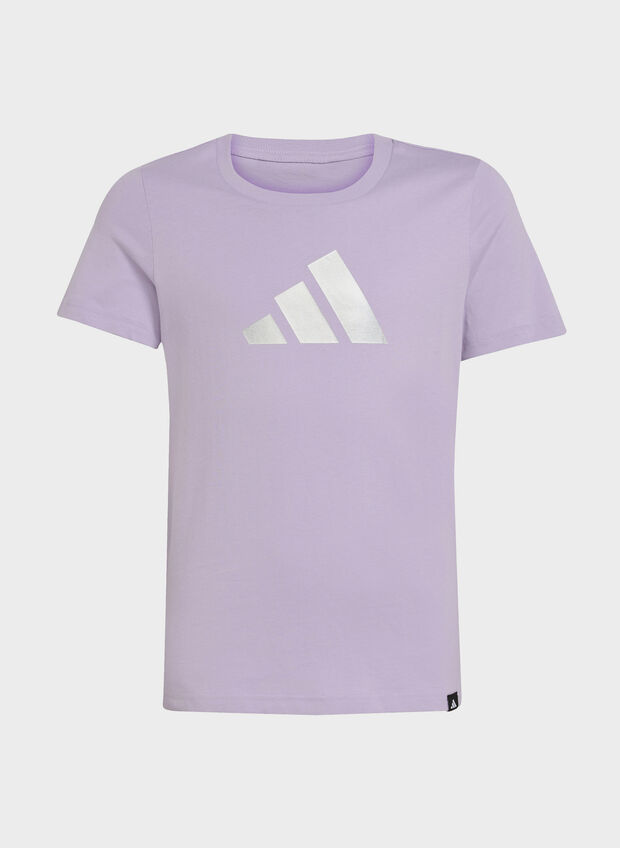 T-SHIRT EVERYDAY GLAM GRAPHIC PRINT RAGAZZA, LILLA, large