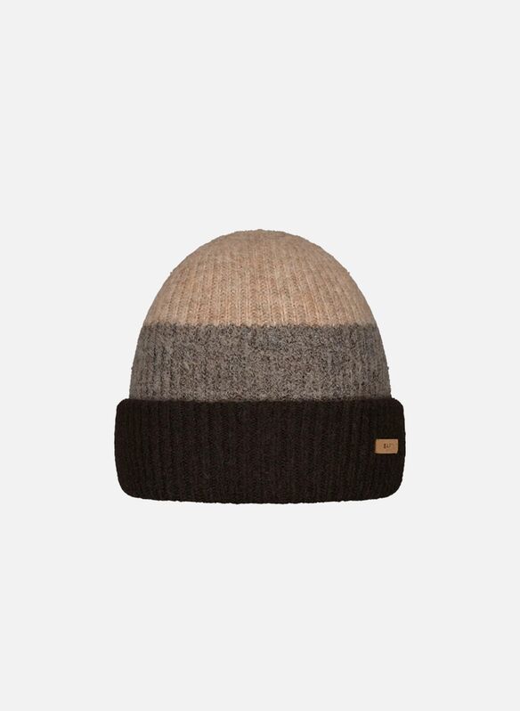 CAPPELLO SUZAM RISVOLTO STRIPE, 0020 DARK BROWN, medium