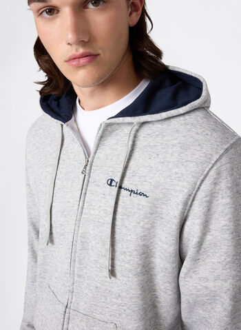TUTA LEGGERA CON CAPPUCCIO E FULL ZIP, EM021 GREYNVY, small