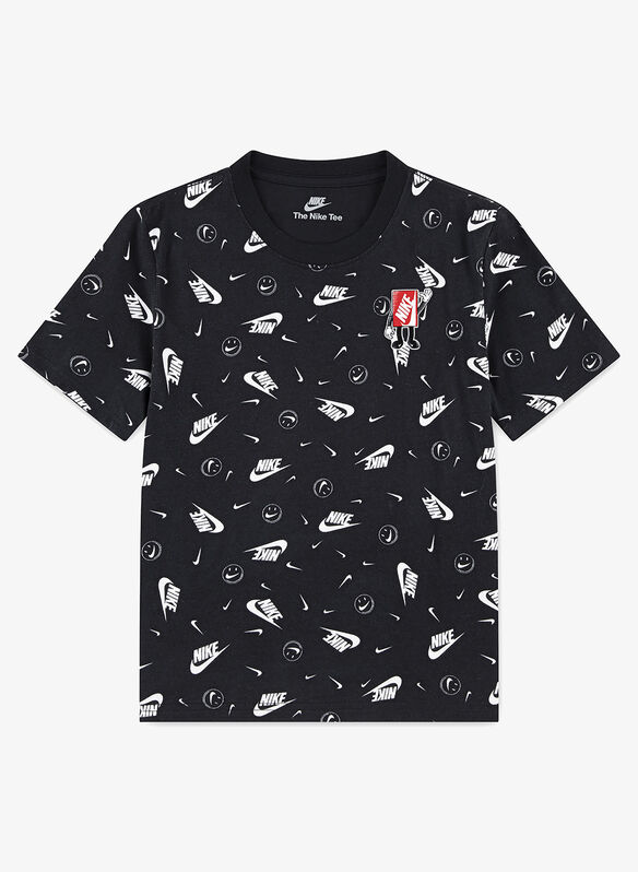 T-SHIRT BOXY BAMBINO, 023 BLK, medium