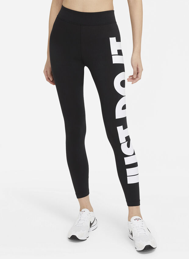 NIKE LEGGINGS JUST DO IT ESSENTIALS BIG LOGO Bianco, Nero Donna | Sport85