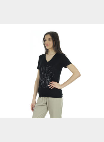 T-SHIRT SLOGAN PAILLETTES , , small