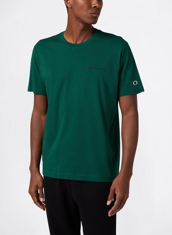 T-SHIRT CON LOGO RICAMATO PICCOLO ICONS, GS584 VERDONE, medium