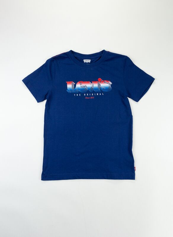 T-SHIRT LOGO GRAPHIC RAGAZZO, U29BLUE, medium