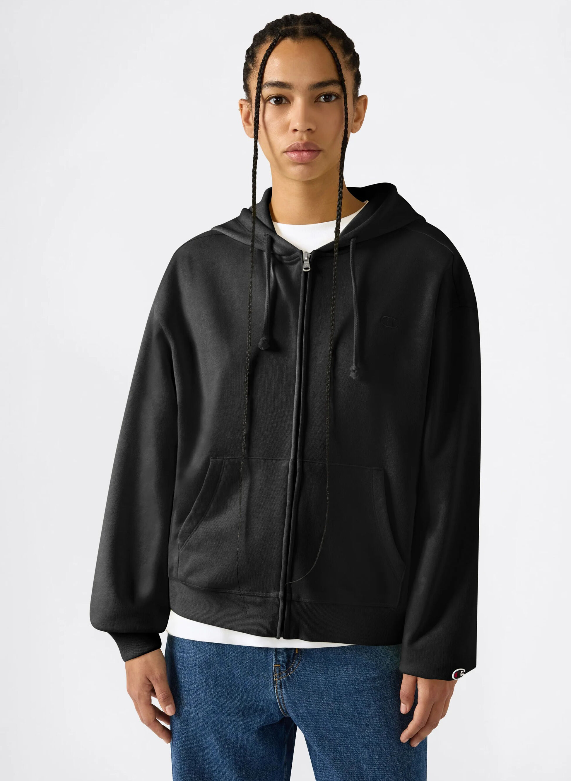FELPA LEGGERA CON LOGO “C” TONAL RICAMATO ICONS L
