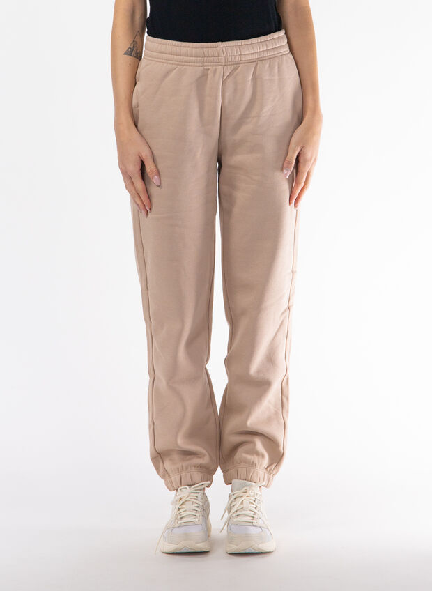PANTALONE JOGGERS CON ELASTICO ALLA CAVIGLIA, MS079 NOCCIOLA, large