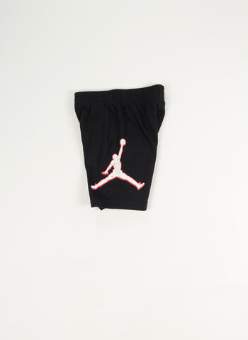 COMPLETO T-SHIRT + SHORT JORDAN PLAY BAMBINO, 023 BLK RED, small