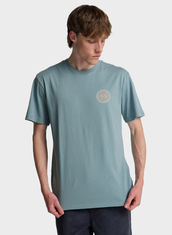 T-SHIRT CRAYON WAVE, WBL WASHED BLK, medium