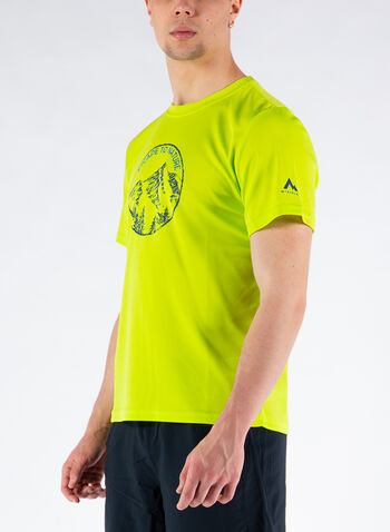T-SHIRT TREKKING OUTDOOR DRY PLUS, LIME, small