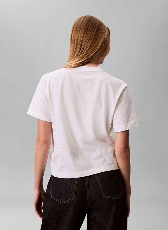 T-SHIRT CON LOGO, YAF WHT, medium