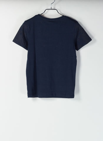 T-SHIRT OSPALMAL STAMPA RAGAZZO, SAPPHIRE, small