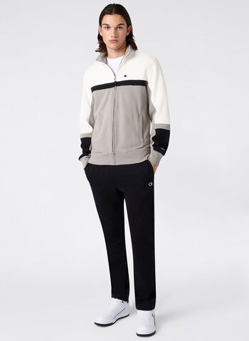 TUTA LEGGERA FULL ZIP, ES035 PANNAGREYBLK, small