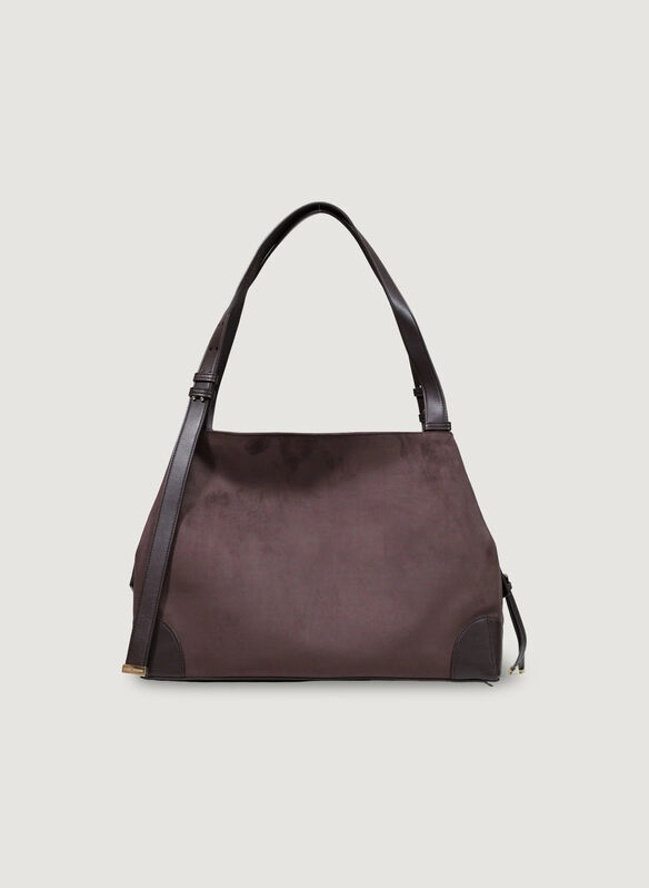 BORSA ALICE SUEDE MEDIUM, U6032 MORO, medium