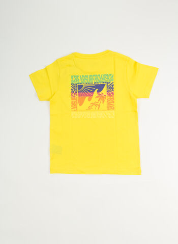 T-SHIRT CON LOGO POSTERIORE RAGAZZO, 185A YELLOW, small