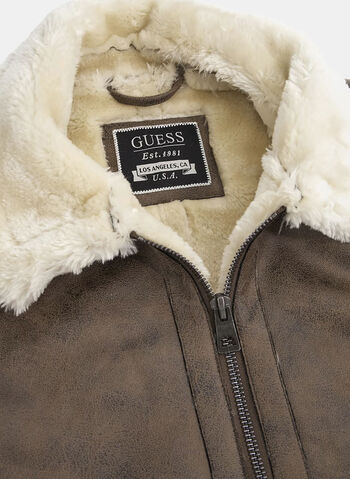 GIUBBOTTO AVIATOR SHEARLING, A11G MOKA, small